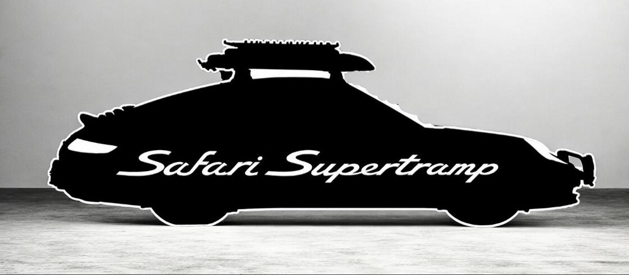 Supertramp Script Silhouette Sticker